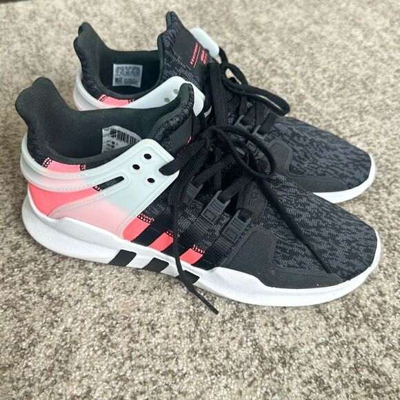 Adidas EQT Support ADV Primeknit Core Black Turbo White 7 - Picture 1 of 8